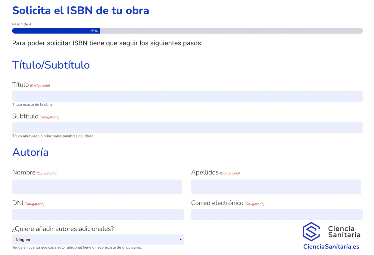Solicitar ISBN